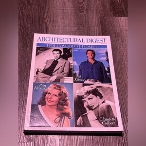 Architectural Digest April 1998 Hollywood at Home Magazine/Coffee Table book